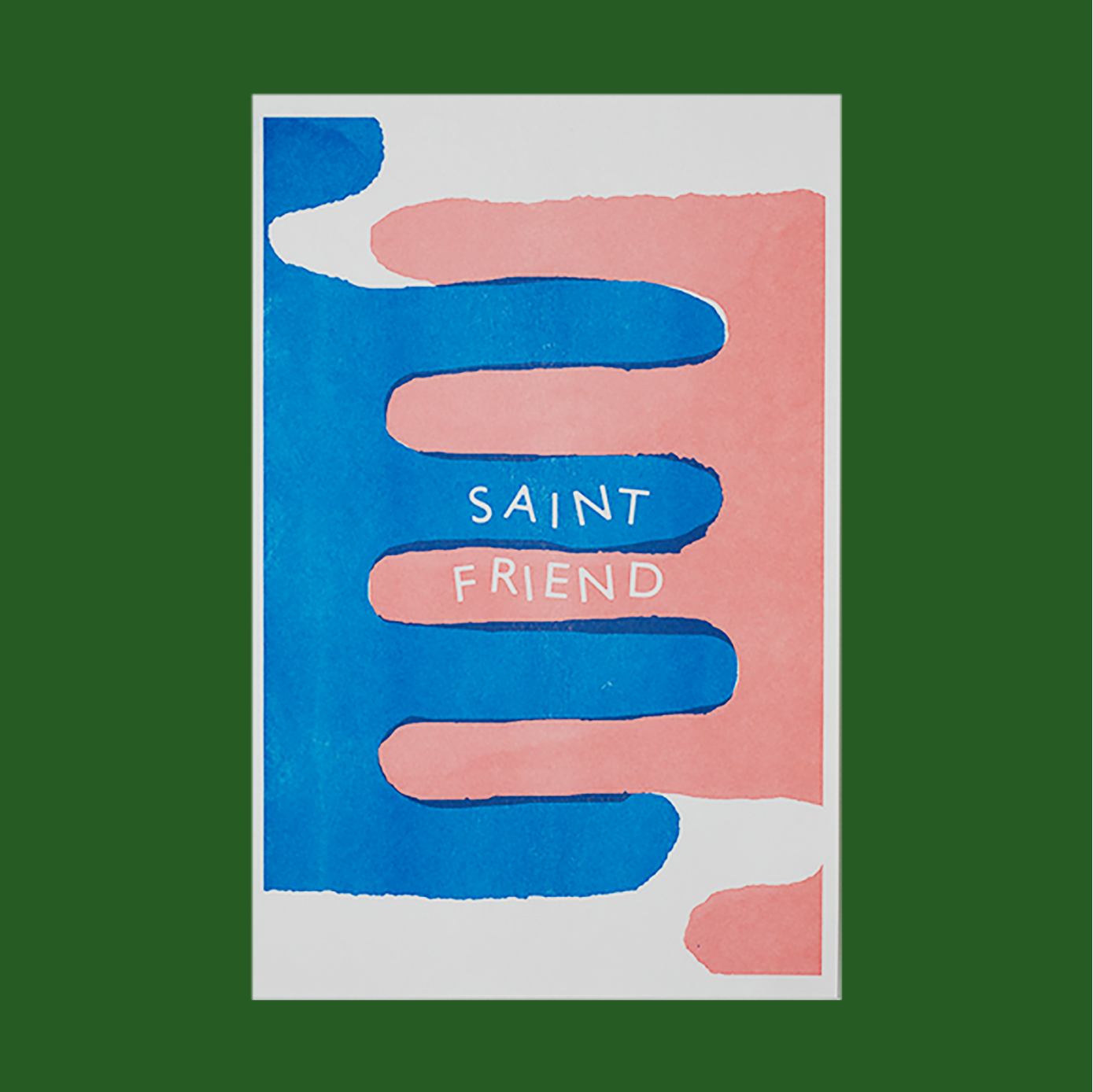 Saint Friend risograph print