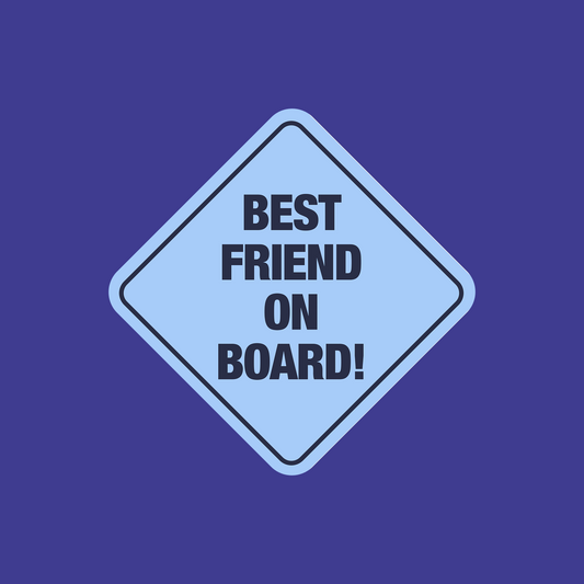 Best Friend on Board bumper sticker